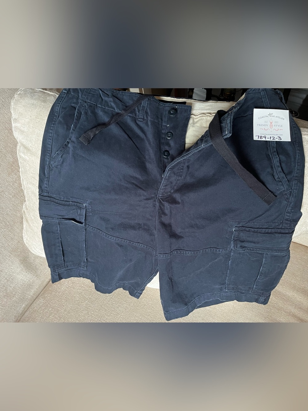 Abercrombie & Fitch Men's Navy Cotton Chino shorts